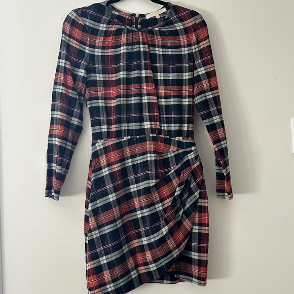 Vanessa Bruno Plaid Print Mini Dress - Picture 1 of 2